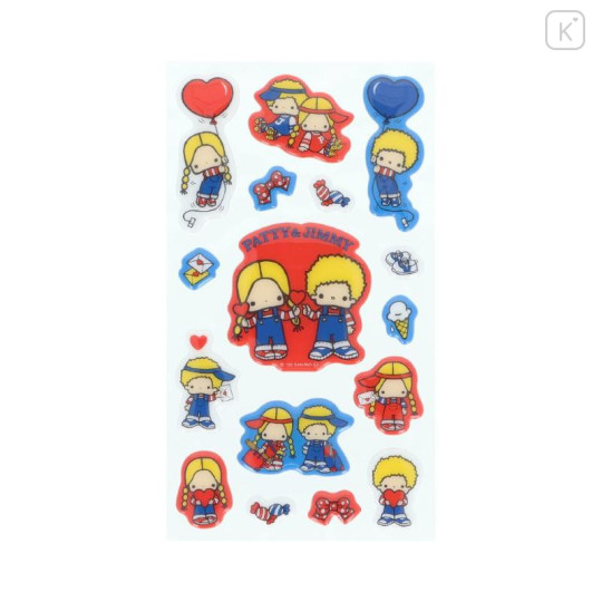 Japan Sanrio Puffy Sticker - Patty & Jimmy - 3