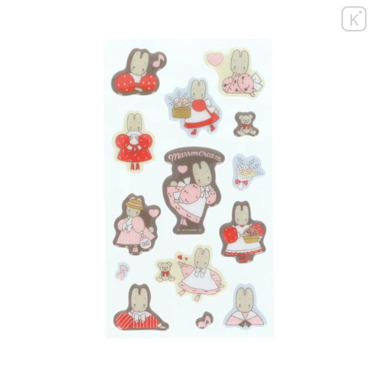 Japan Sanrio Puffy Sticker - Marron Cream - 3