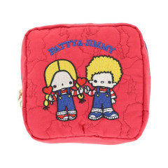 Japan Sanrio Quilted Pouch - Patty & Jimmy