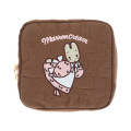 Japan Sanrio Quilted Pouch - Marron Cream - 1