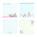 Japan Peanuts Square Memo - Snoopy & Belle : Light Blue - 3