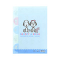 Japan Peanuts 5 Pockets A4 Clear File - Snoopy & Belle : Light Blue - 2