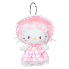 Japan Sanrio Original Mascot Holder - Hello Kitty : Fairy Tale Party Frills Lace Dress