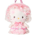 Japan Sanrio Original Plush Pochette Crossbody Shoulder Bag - Hello Kitty : Fairy Tale Party Frills Lace Dress - 2