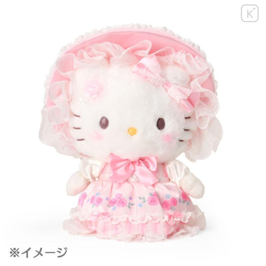Japan Sanrio Original Plush Pochette Crossbody Shoulder Bag - My Melody : Fairy Tale Party Frills Lace Dress - 5