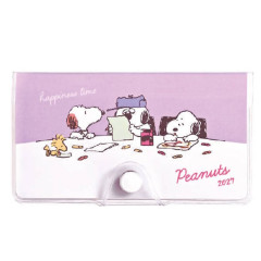 Japan Peanuts Mini Planner Monthly Schedule Book - Snoopy : Brothers Drawing 2027