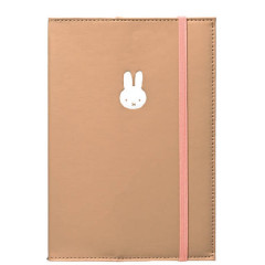 Japan Miffy B6 Monthly Schedule Book - Miffy : Faux Leather Honey Brown 2027