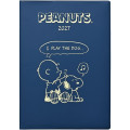 Japan Peanuts B6 Monthly Schedule Book - Snoopy : Charlie Navy Gold 2027 - 1