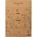 Japan Peanuts B6 Monthly Schedule Book - Snoopy : Nature Comics Caramel Brown 2027 - 1