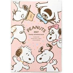 Japan Peanuts B6 Monthly Schedule Book - Snoopy : Everyone Together Home 2027