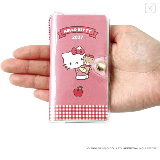 Japan Sanrio Mini Planner Monthly Schedule Book - Hello Kitty & Tiny Chum : 2027 - 6