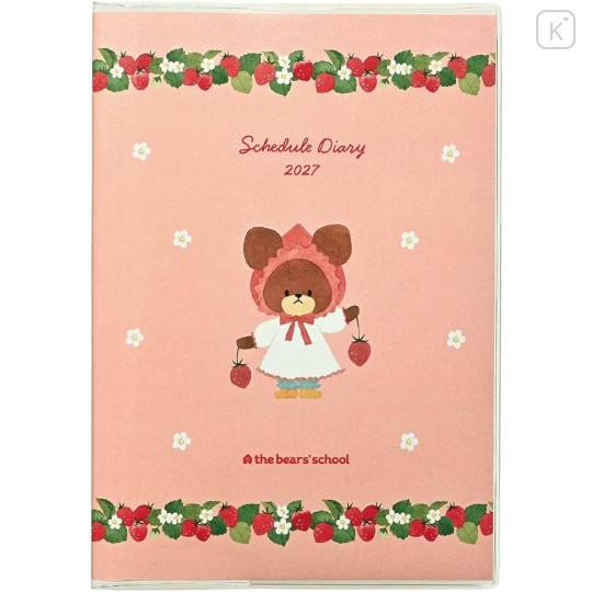Japan The Bear's School B6 Monthly Schedule Book - Strawberry Jackie 2027 - 1