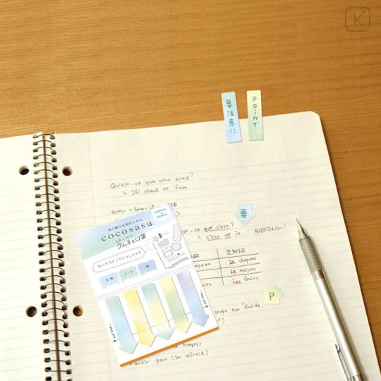 Japan Cocosasu Detachable Index Sticky Notes - Ramune and Whistle - 2