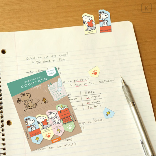 Japan Peanuts Cocosasu Detachable Index Sticky Notes - Snoopy - 2