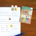 Japan Peanuts Cocosasu Detachable Index Sticky Notes - Snoopy : Friends - 2