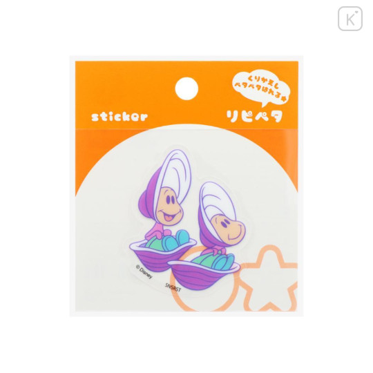 Japan Disney Repipeta Reusable Sticker - Baby Oysters : Gathering - 1