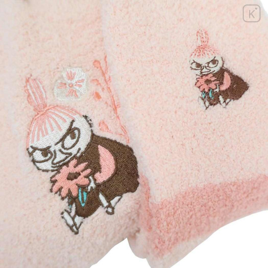 Japan Moomin Fluffy Socks in Drawstring Bag - Little My - 3