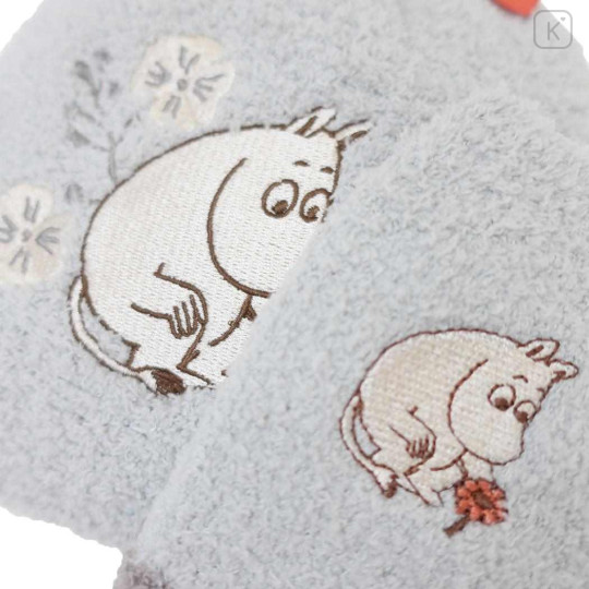 Japan Moomin Fluffy Socks in Drawstring Bag - Moomintroll - 3