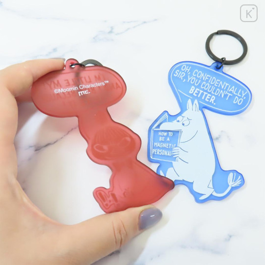 Japan Moomin Matte Dyed Keychain - Little My - 2