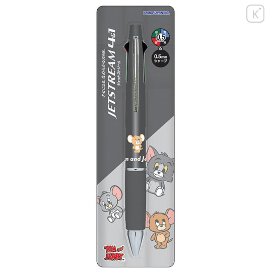 Japan Tom and Jerry Jetstream 4&1 Multi Ballpoint Pen + Mechanical Pencil - Tom & Jerry & Taffy - 2