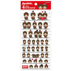 Japan Monchhichi 4 Size Sticker - Monchhichi-chan & Monchhichi-kun : A