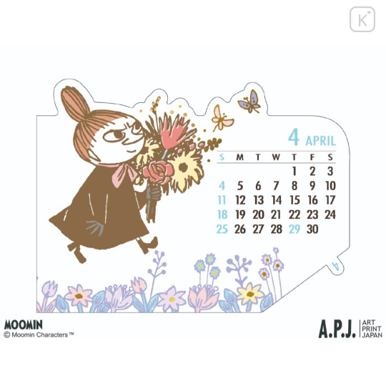 Japan Moomin 2-Month Desk Calendar - House Slide Calendar 2027 - 3