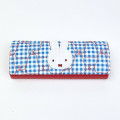 Japan Miffy Glasses Case - Miffy : Gingham Pop Blue - 2