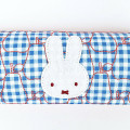Japan Miffy Glasses Case - Miffy : Gingham Pop Blue - 3