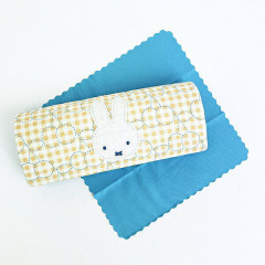 Japan Miffy Glasses Case - Miffy : Gingham Pop Yellow