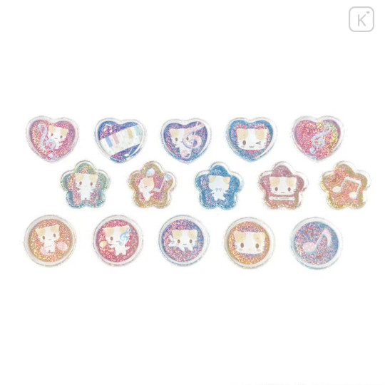 Japan Sanrio Crystal Seal - Masyumaro : Musical Notes - 2