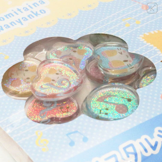 Japan Sanrio Crystal Seal - Masyumaro : Musical Notes - 3