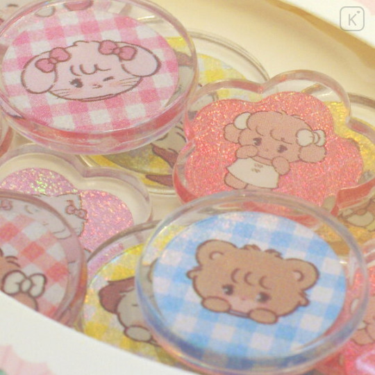 Japan Mikko Illustrations Marble-Style Stickers - Lil ala mode : Pink - 2