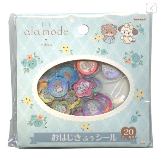 Japan Mikko Illustrations Marble-Style Stickers - Lil ala mode : Mint - 1