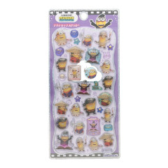 Japan Minions Petit Drop Sticker - Minions : Purple