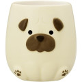 Japan Decole 3D Porcelain Mug - Wankoron Dog Pug Figure - 1