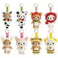 Japan San-X Plush Keychain Complete Set - Rilakkuma : Nostalgic - 1