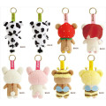 Japan San-X Plush Keychain Complete Set - Rilakkuma : Back in the Day - 2