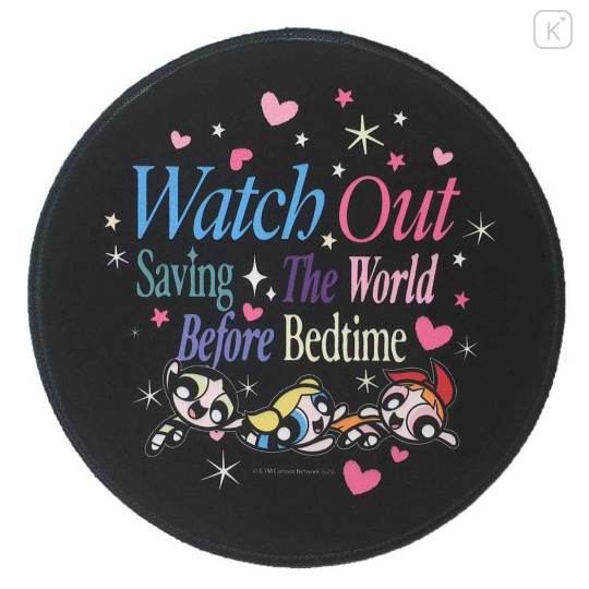 Japan The Powerpuff Girls Mouse Pad - Save The World Before Bedtime Black - 1