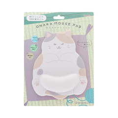 Japan Sun-Star Mouse Pad - Calico Cat Tummy Brown