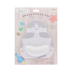 Japan Sun-Star Mouse Pad - Tuxedo Cat Tummy Brown