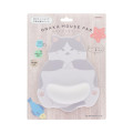 Japan Sun-Star Mouse Pad - Tuxedo Cat Tummy Brown - 1
