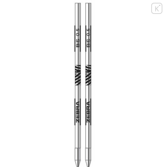 Japan Zebra BS-0.5 Gel Pen Refill - 0.5mm Black 2pcs Pack - 2