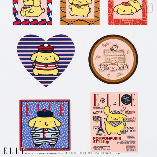 Japan Sanrio Elle Sticker - Pompompurin : Sailor - 4
