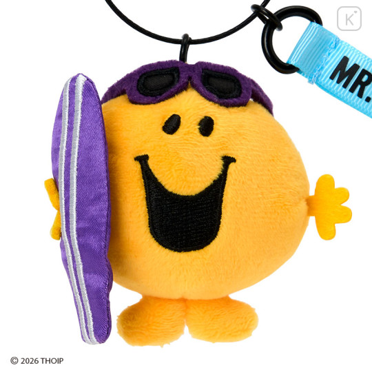 Japan Sanrio Original Mascot Charm - Mr. Men & Little Miss : Cheerful Typographic Mr. Happy - 2