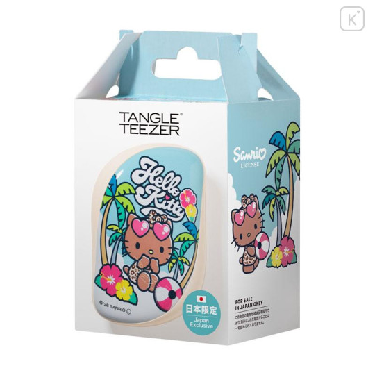 Japan Sanrio Tangle Teezer Hair Care Brush Compact Styler - Hello Kitty : Tanned - 5