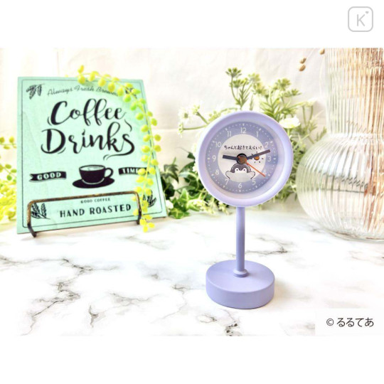 Japan Koupen-chan Decorative Table Alarm Clock on Stand - Koupenchan : Purple - 3