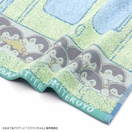 Japan Koupen-chan Mini Towel Handkerchief - Koupen Chan : Crowded Train - 2