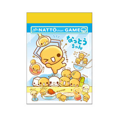 Japan Kamio Mini Notepad - Heisei Retro Natto-chan Gotcha Crane Game