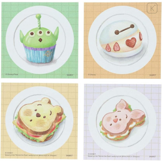 Japan Disney Square Memo Pad - Nui Bread B - 2