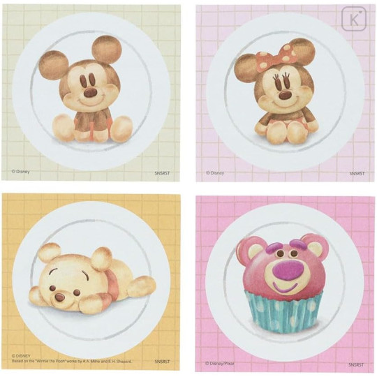 Japan Disney Square Memo Pad - Nui Bread A - 2